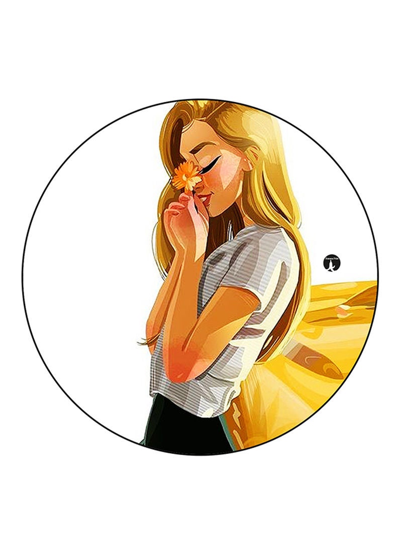 RKN Girl Printed Mouse Pad  Multicolour