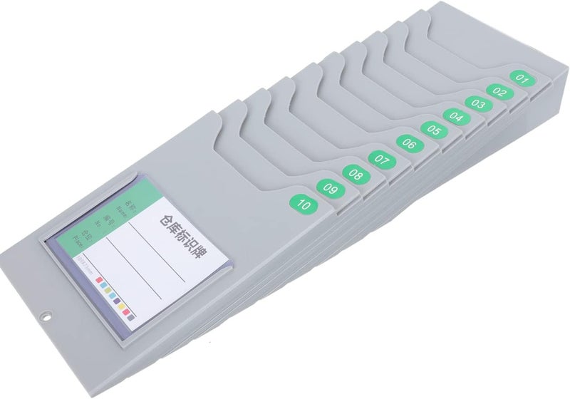 Time Card Rack 10 Slot Wall Mounted Time Card Holder Attendance Holder for Attendance Recorder Punch Time Office - Image 1