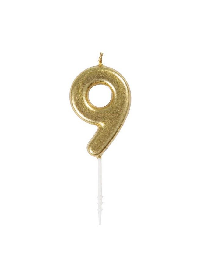 Unique Gold Mini Number 9 Pick Candle - Image 2