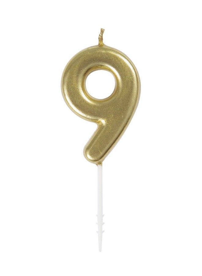 Unique Gold Mini Number 9 Pick Candle - Image 3
