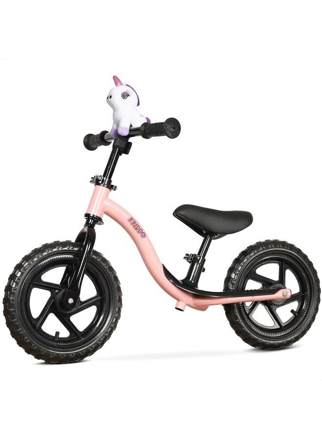 KRIDDO Toddler Balance Bike 2 Year Old, Age 18 Months to 5 Years Old, Early Learning Interactive Push Bicycle with Steady Balancing and Footrest, Gift Bike for 2-5 Boys Girls, Pink - Image 1