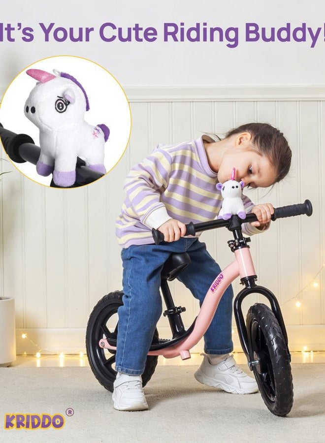 KRIDDO Toddler Balance Bike 2 Year Old, Age 18 Months to 5 Years Old, Early Learning Interactive Push Bicycle with Steady Balancing and Footrest, Gift Bike for 2-5 Boys Girls, Pink - Image 4
