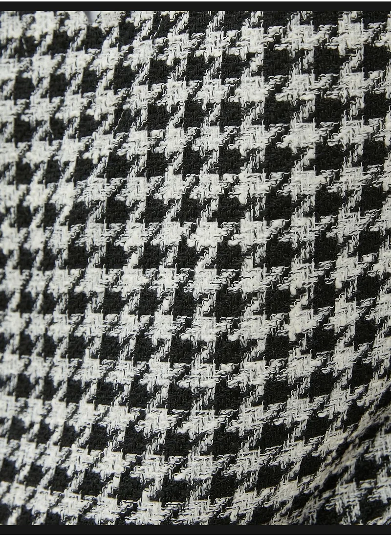 KOTON Long Sleeve Shirt Tweed Sweater Looking