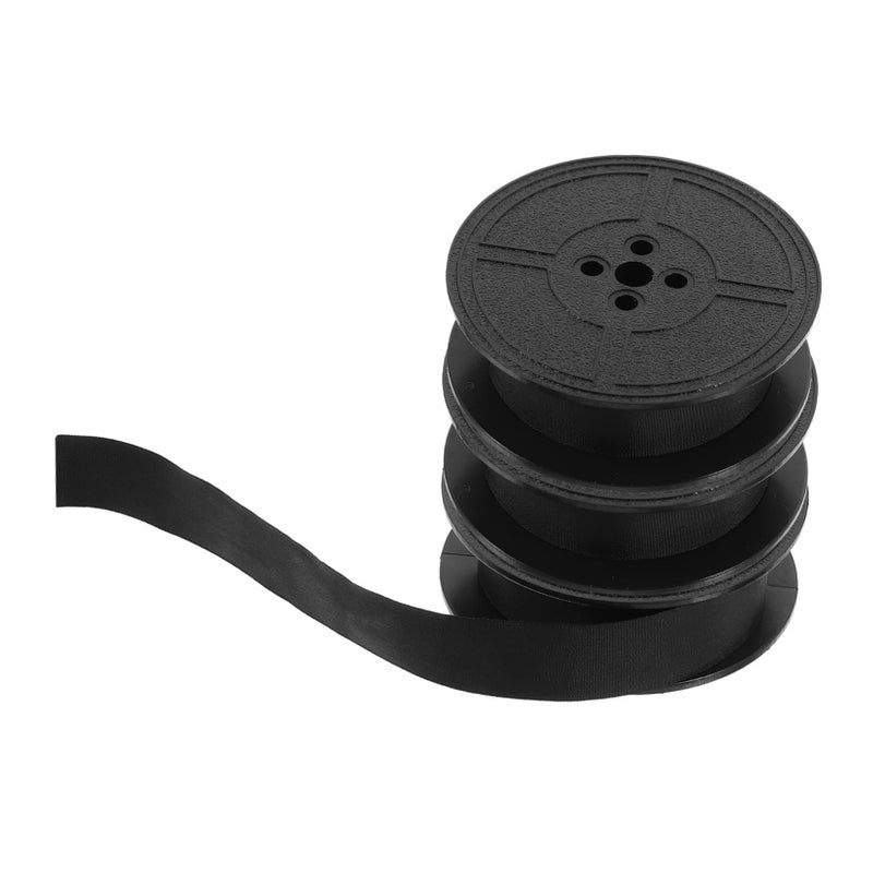 3 Pcs Black Ink Ribbon Single Coil Replacement Roll for Typewriter Easy to Use Compatible Accessory - Image 2
