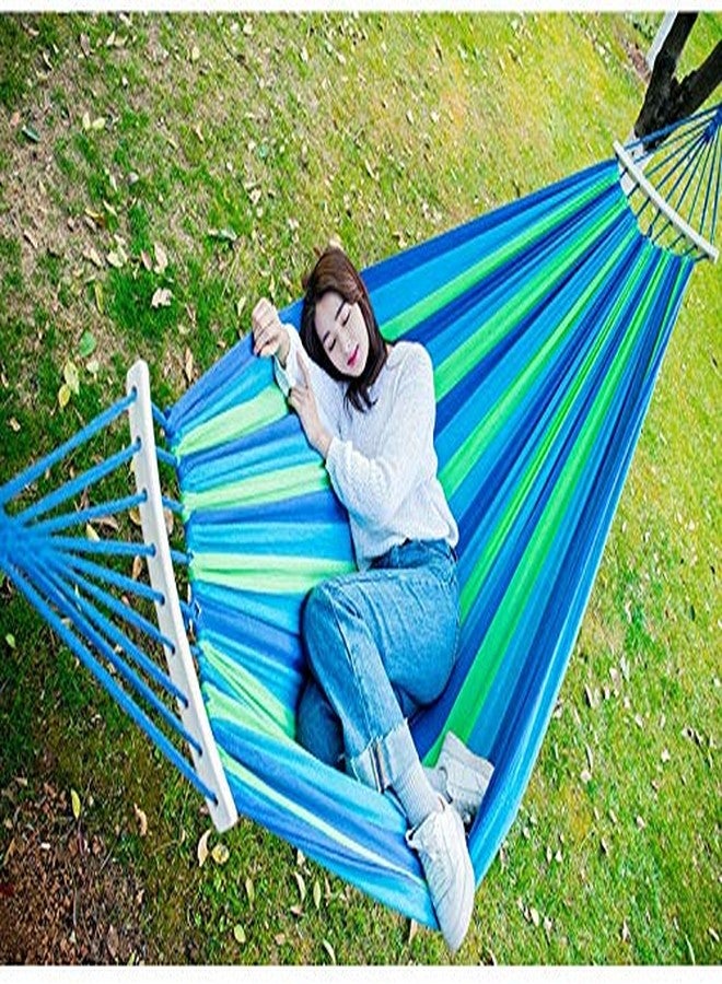 Vruta Cotton Striped Foldable Hammock (for Single Person) / Hanging Bed for Camping & Outdoor Activities - Image 3