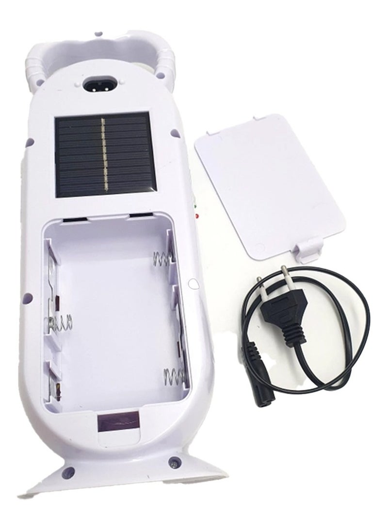 Generic Emergency Light Rechargeable battery or 3*LR20 LED Flashlight And 2 COB Lamps Spotlight With Solar Panel USB Output for easy carrying or hanging in in trip , camp and Family outdoor gatherings  - Image 3