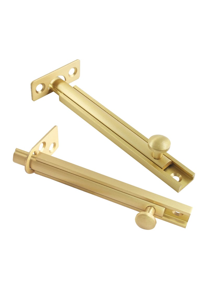 SYOSI مزلاج نحاسي منزلق 4 بوصة مع براغي - Image 3