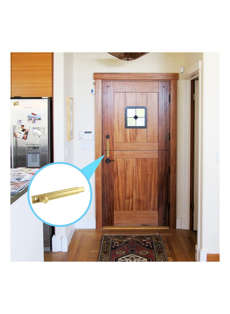 SYOSI مزلاج نحاسي منزلق 4 بوصة مع براغي - Image 5