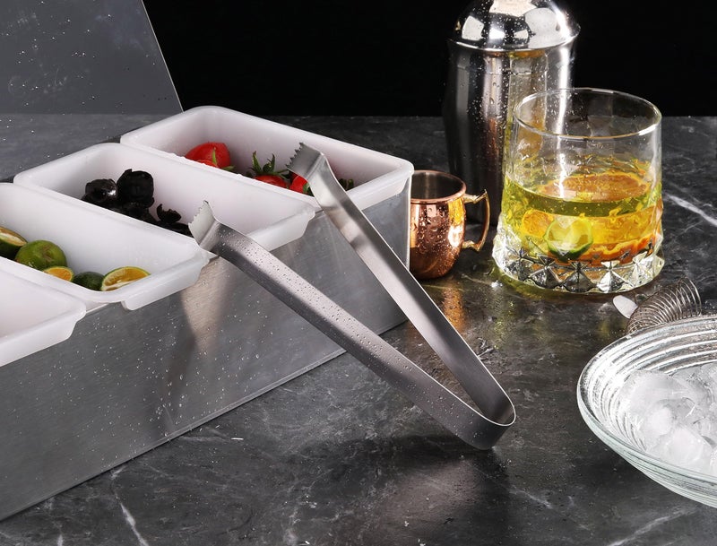 New Star Foodservice 42269 Restaurant-Grade Pom Tong, Stainless Steel, 6.5 inch, Set of 6, Silver - Image 4