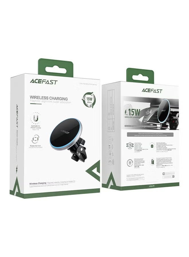 ACEFAST D3 Magnetic Wireless Charging Car Holder – Fast Charge, Secure Magnetic Mount, 360° Rotation - Image 1