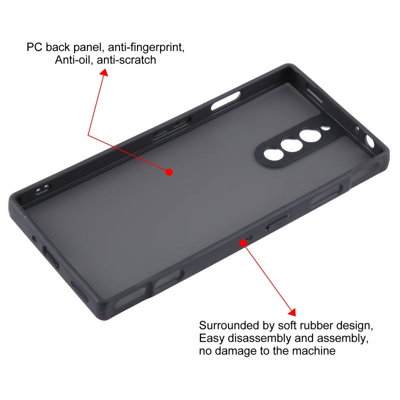 HuHa Case Cover For ZTE nubia Red Magic 8 Pro Fine Pore Matte Black TPU + PC Phone Case - Image 4