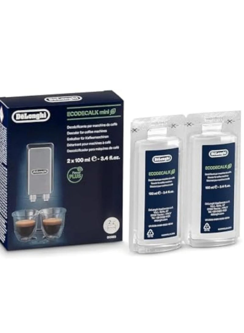 ديلونجي محلول تنظيف ترسبات عام صديق للبيئة إيكو ديكولك من ديلونجي لماكينة تحضير الاسبرسو والقهوة عبوة قطعتين استخدام واحد لكل - Image 1