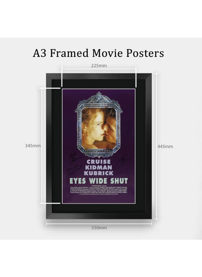 HWC Trading HWC Trading Eyes Wide Shut Tom Cruise, Nicole Kidman 16 x 12 inch Framed Gifts Printed Poster Signed Autograph Picture for Movie Memorabilia Fans - 16" x 12" Framed  - Image 2