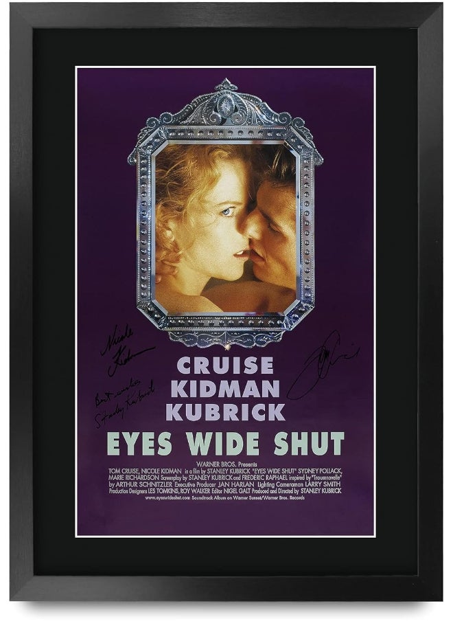 HWC Trading HWC Trading Eyes Wide Shut Tom Cruise, Nicole Kidman 16 x 12 inch Framed Gifts Printed Poster Signed Autograph Picture for Movie Memorabilia Fans - 16" x 12" Framed  - Image 1