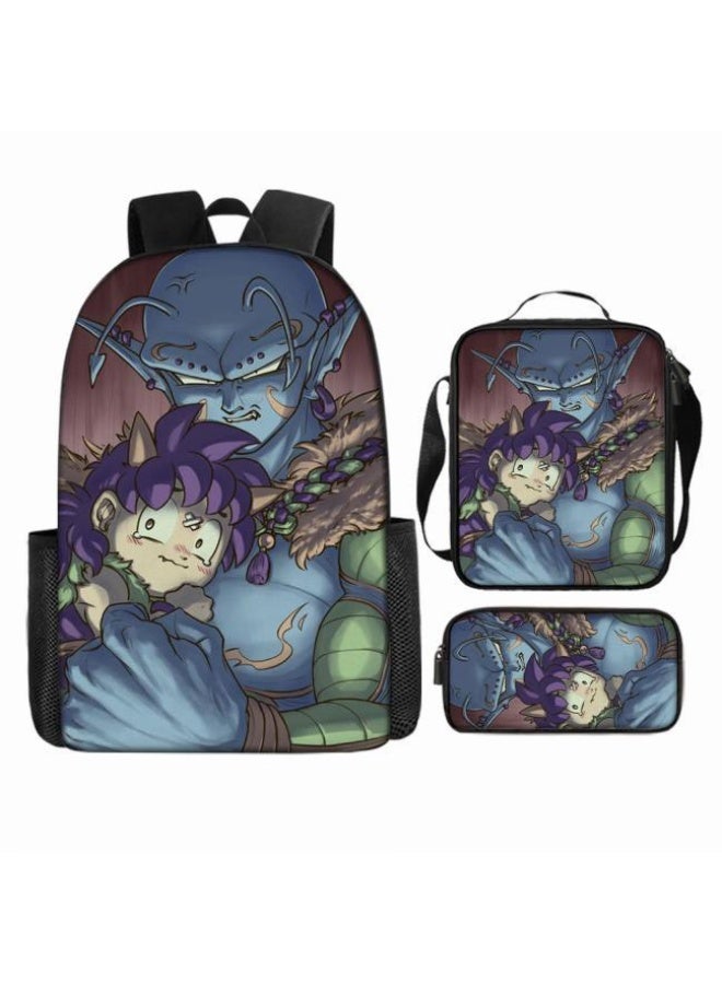 عام حقيبة الظهر المطبوعة الشائعة - مجموعة حقيبة الظهر المكونة من ثلاث قطع (يمكن استخدامها للطلاب والأطفال والأصدقاء للنزهات وتسلق الجبال وما إلى ذلك) - 25 - Image 4