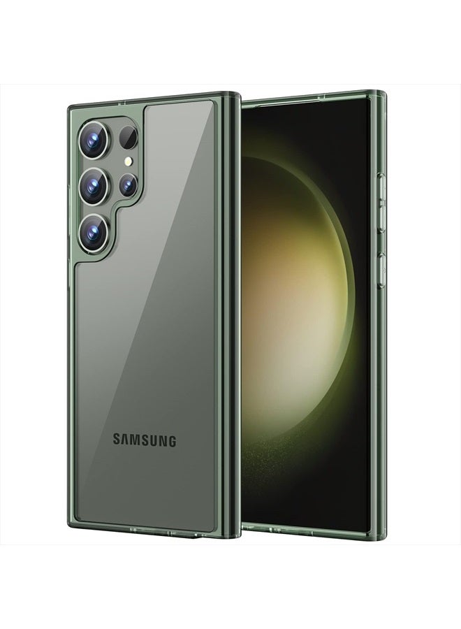 Jetech Case for Samsung Galaxy S23 Ultra 5G 6.8-Inch, Non-Yellowing Shockproof Bumper Protective Phone Cover, Anti-Scratch Hard PC Back (Green) - Image 1