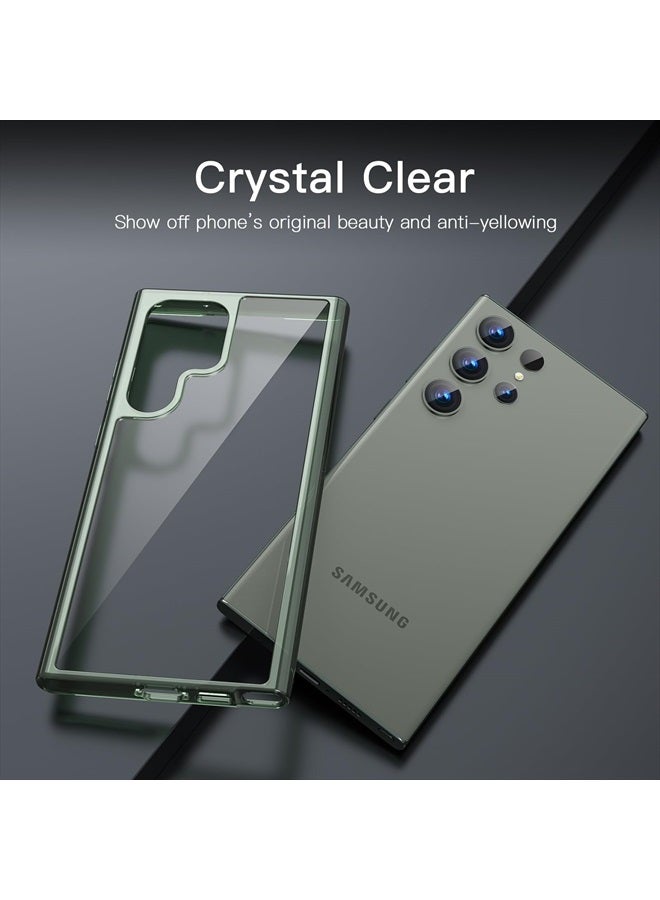 Jetech Case for Samsung Galaxy S23 Ultra 5G 6.8-Inch, Non-Yellowing Shockproof Bumper Protective Phone Cover, Anti-Scratch Hard PC Back (Green) - Image 3