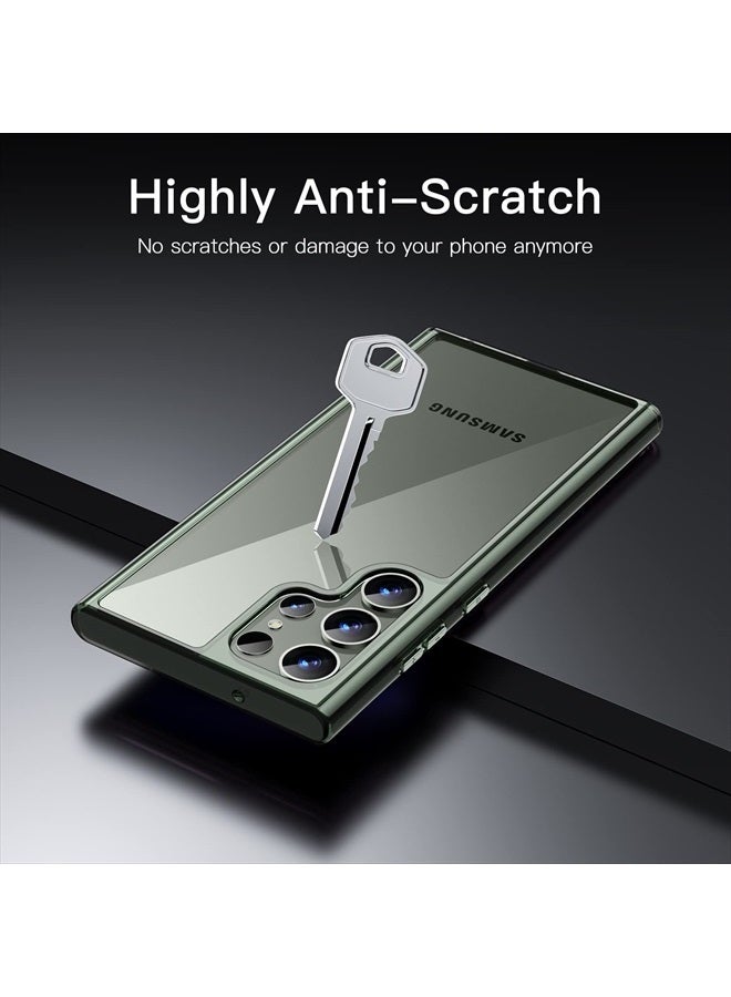 Jetech Case for Samsung Galaxy S23 Ultra 5G 6.8-Inch, Non-Yellowing Shockproof Bumper Protective Phone Cover, Anti-Scratch Hard PC Back (Green) - Image 4