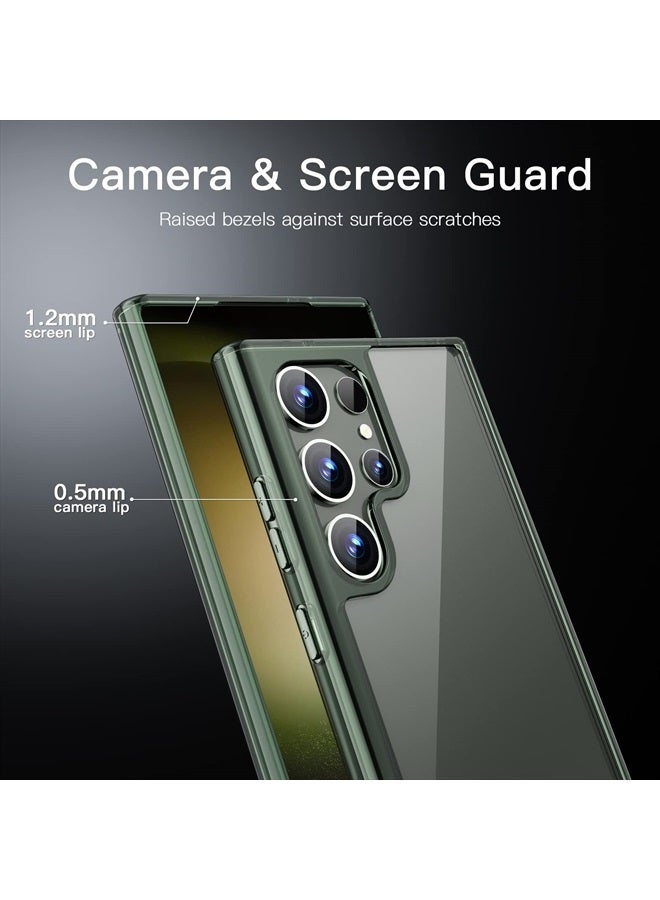 Jetech Case for Samsung Galaxy S23 Ultra 5G 6.8-Inch, Non-Yellowing Shockproof Bumper Protective Phone Cover, Anti-Scratch Hard PC Back (Green) - Image 5