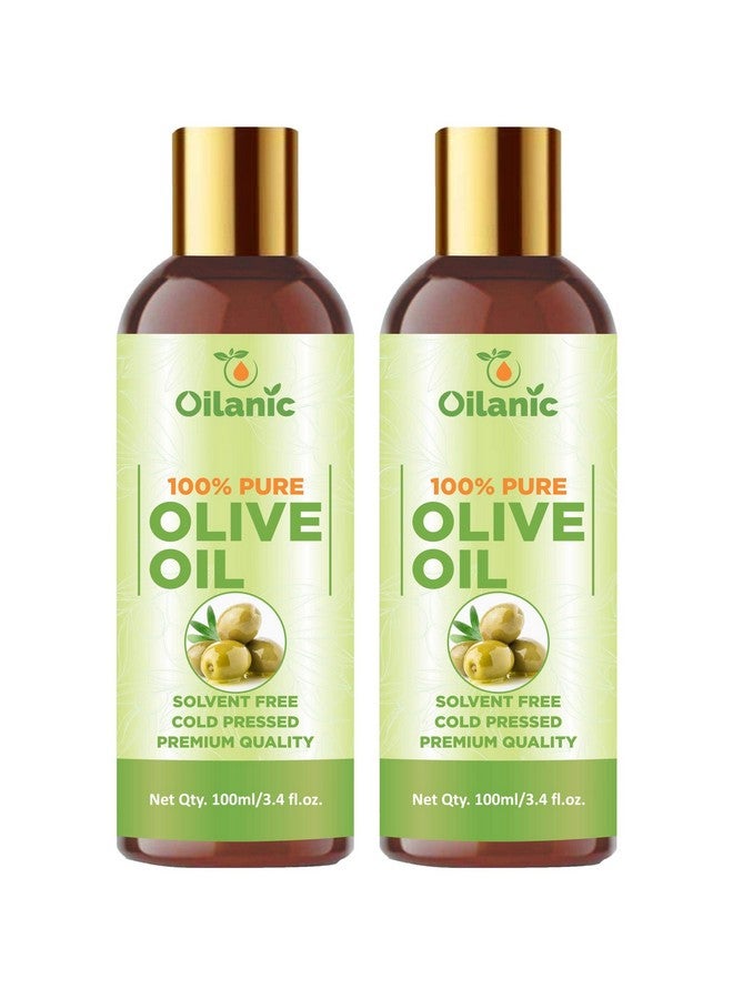 Oilanic زيت زيتون أولانيك 100% نقي وطبيعي - عبوة مكونة من زجاجتين سعة 100 مل (200 مل) - Image 1