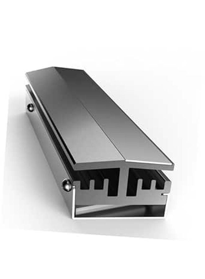 Aluminum M 2 2280 SSD Heatsink Cooler with Thermal Pad Silver for PC Internal Components - Image 1