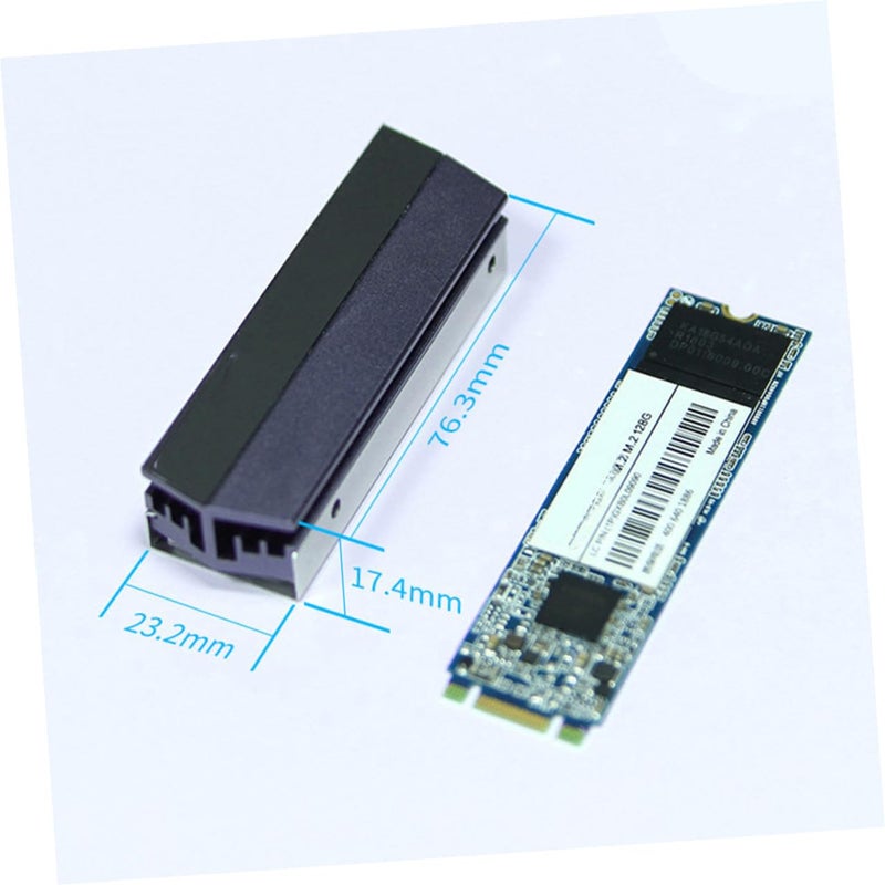 Aluminum M 2 2280 SSD Heatsink Cooler with Thermal Pad Silver for PC Internal Components - Image 3