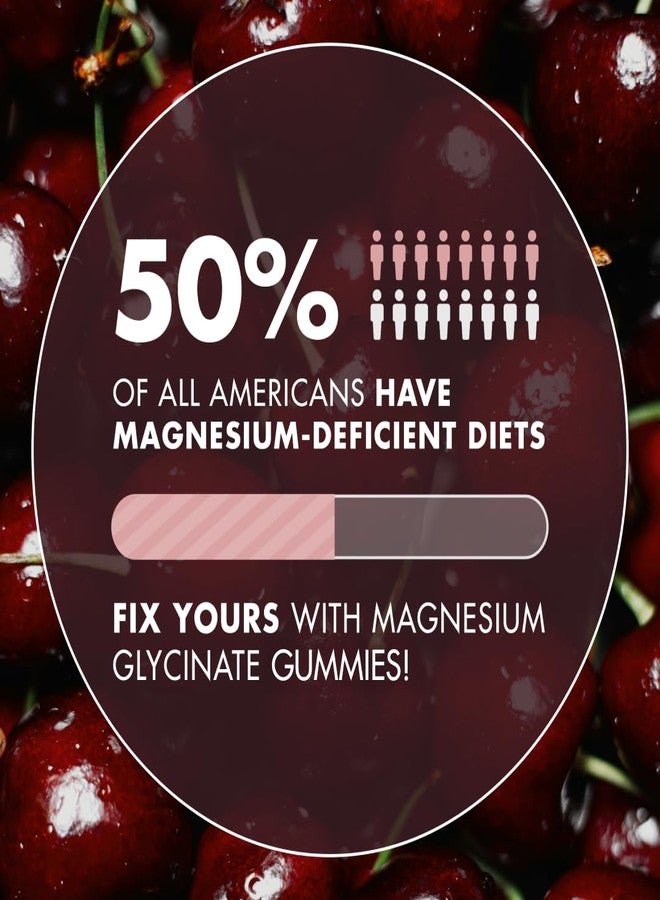 SECRET ELEMENT Magnesium Gummies 3in1 - Glycinate, Citrat, Malate 2150 MG High Absorption Supplement, Sugar-Free, Vegan, Chews for Men & Women, Inspired by Wellness Traditions Like Arjuna, 60 Gummies, Cherry Flavor - Image 4