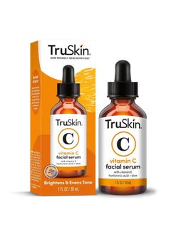 TruSkin Naturals TruSkin Vitamin C Serum For Face – Anti Aging Formula with Vitamin C, Hyaluronic Acid, Vitamin E – Brightening Serum – Improve Appearance of Dark Spots, Tone, Fine Lines & Wrinkles, 1 Fl Oz  - Image 1