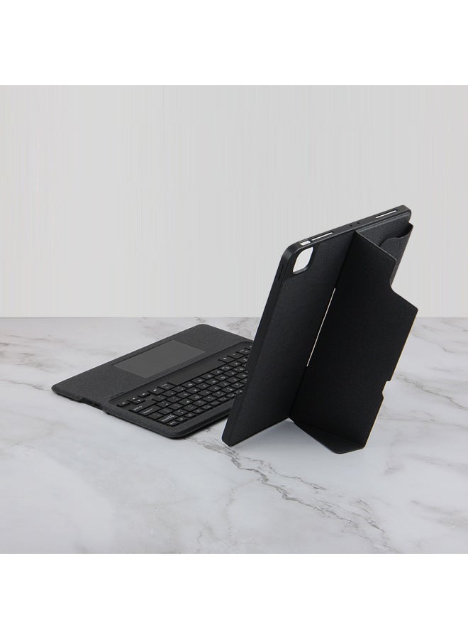 Spanish Portuguese German French Korean Miaocontrol Keyboard For IPad Pro 11/12.9 Inch Air5/4-Color:Black [magnetic Split/backlit Touch] Korean-Product Type:iPad 10 Generation 10.9 Inch  - Image 2