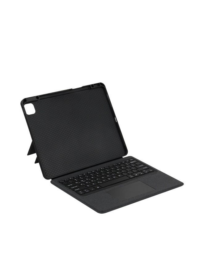 Spanish Portuguese German French Korean Miaocontrol Keyboard For IPad Pro 11/12.9 Inch Air5/4-Color:Black [magnetic Split/backlit Touch] Korean-Product Type:iPad 10 Generation 10.9 Inch  - Image 1