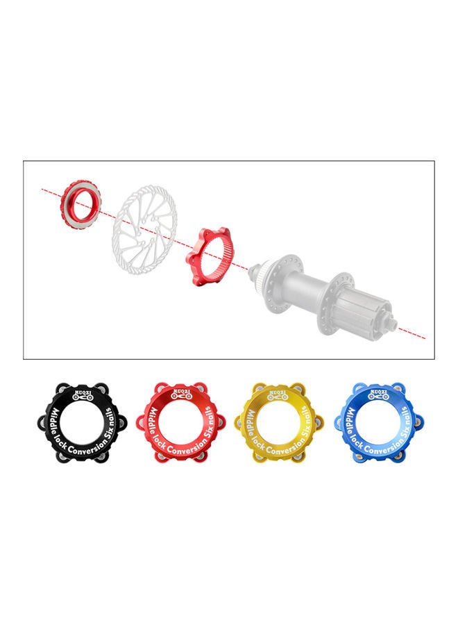 نيبمينينت قرص فرامل لمحور عجل الدراجة مزود بمحول دوار ب6 مسامير 0.034كجم - Image 4