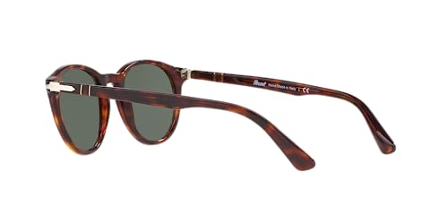 Persol PO3152S Round Sunglasses, Havana/Green, 49 mm - Image 5