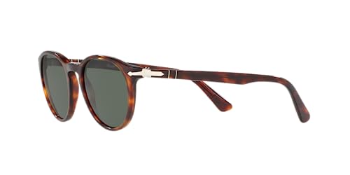 Persol PO3152S Round Sunglasses, Havana/Green, 49 mm - Image 3