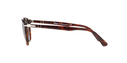 Persol PO3152S Round Sunglasses, Havana/Green, 49 mm - Image 4