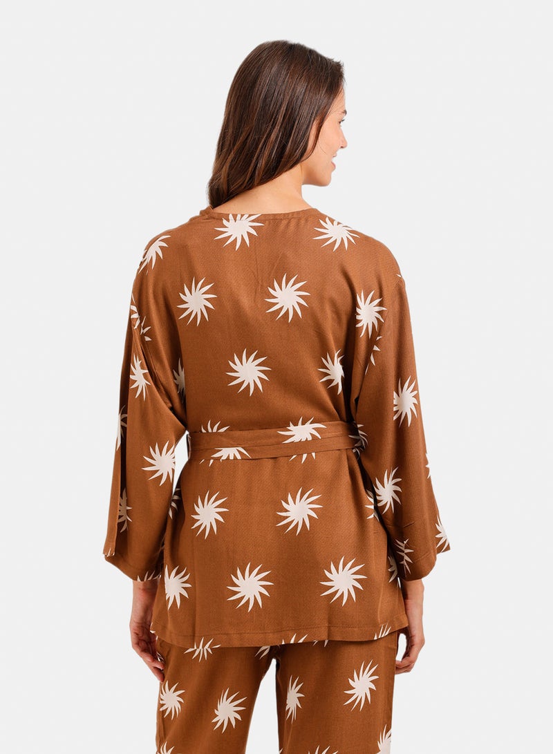 Carina Sunburst Wrap Kimono - Image 4