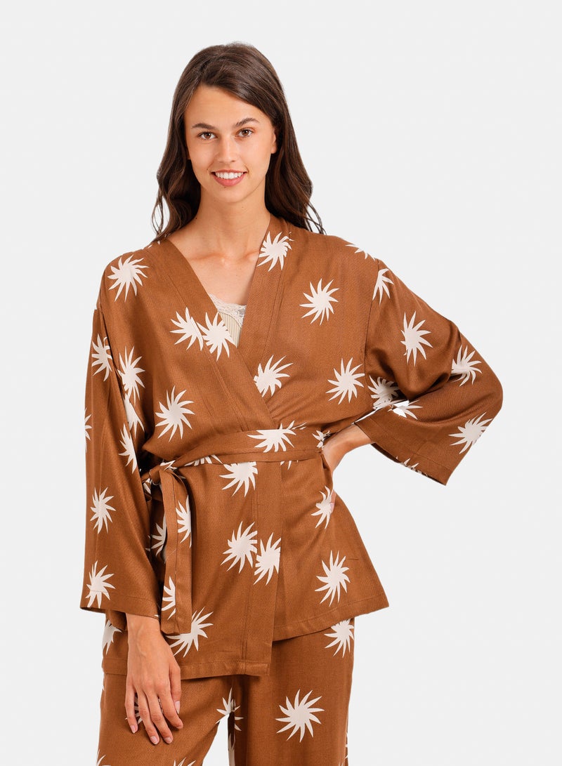 Carina Sunburst Wrap Kimono - Image 1