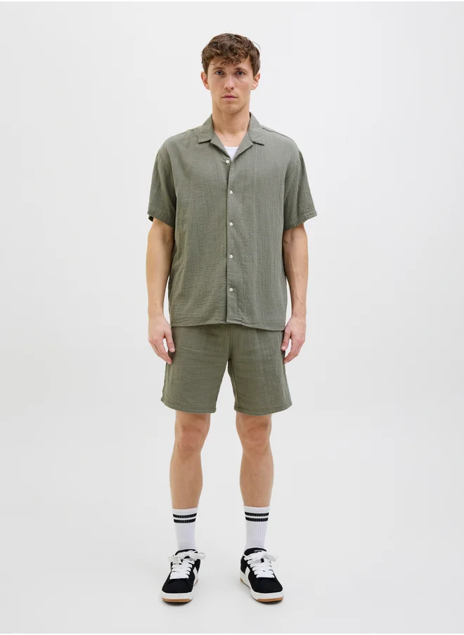 JACK & JONES Jack & Jones Joreaster Patras Short Sleeve Resort Shirt