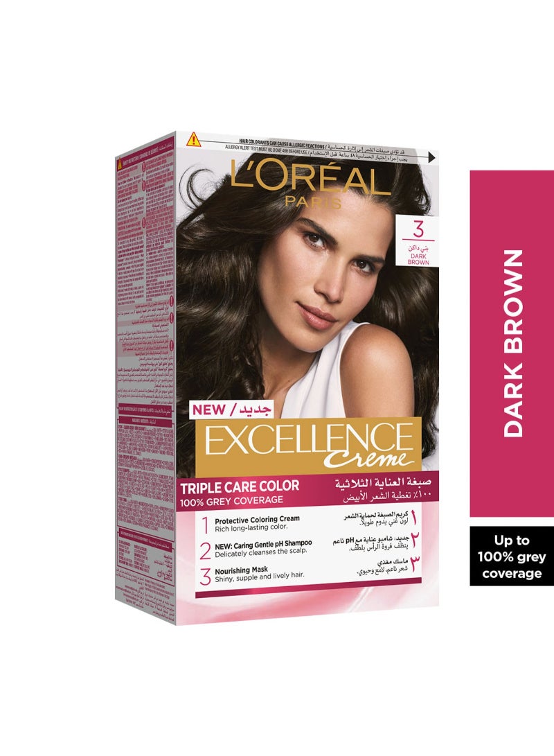 Excellence Creme Color 3.0 Brown Black 1 pkt