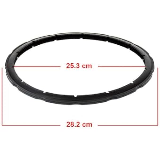 ريحني حشية بديلة لطنجرة الضغط متوافقة مع تيفال كليبسو إيزي 8 لتر، كليبسو مودولو 810 لتر، كليبسو كنترول 810 لتر، 253 مم - Image 3