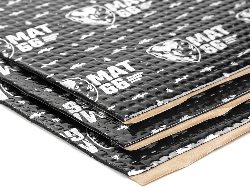 MAT 66 ProBlack 80 mil Car Sound Deadening Butyl Automotive Sound Deadener - 36 sqft - Image 1
