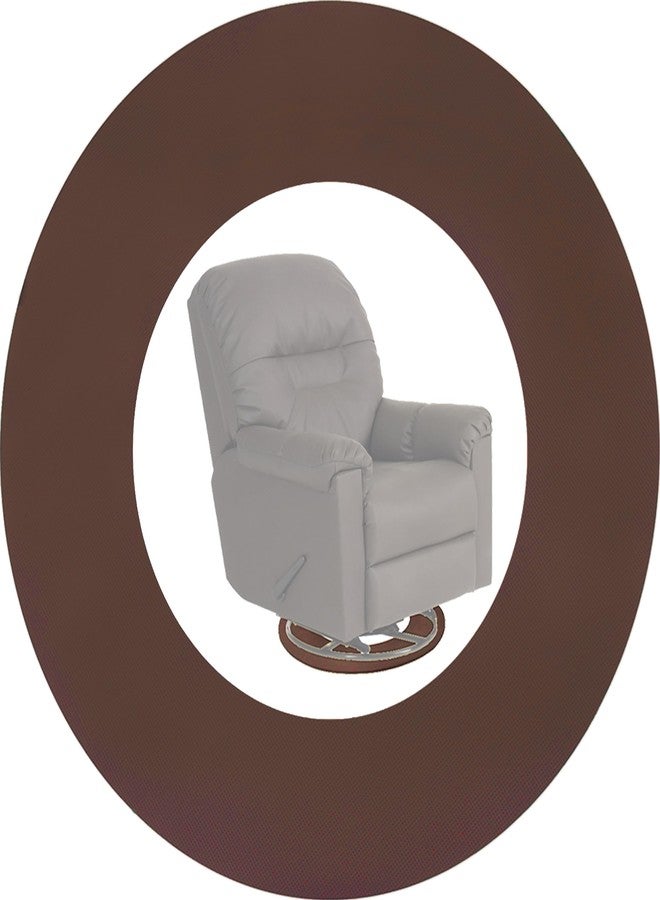 Niteguy Nonskid Round Rubber Furniture Gripper Pad for Protecting Hardwood Floor Tile Floor and More from Scratching Fits Recliners, Swivel Chairs, and More, Brown, Pack of 1 - Image 1