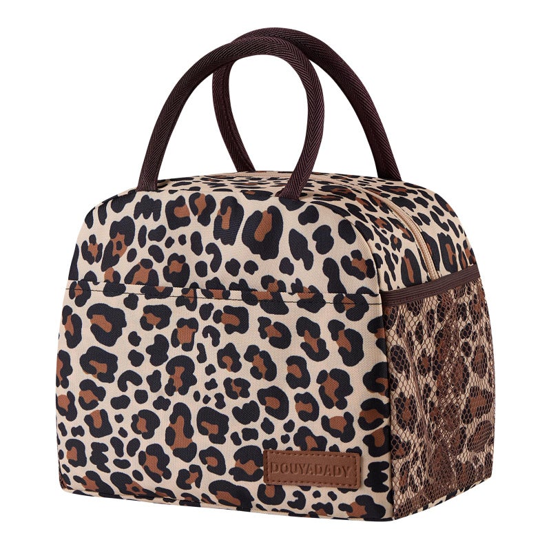 douyadady Lunch Bag WomenMen Lunch Box WomenMen leopard