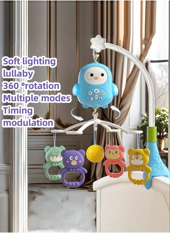 Haidue Baby Music Rotary Rattle Newborn crib bell 0-36 months early education Light music toy  - Image 3
