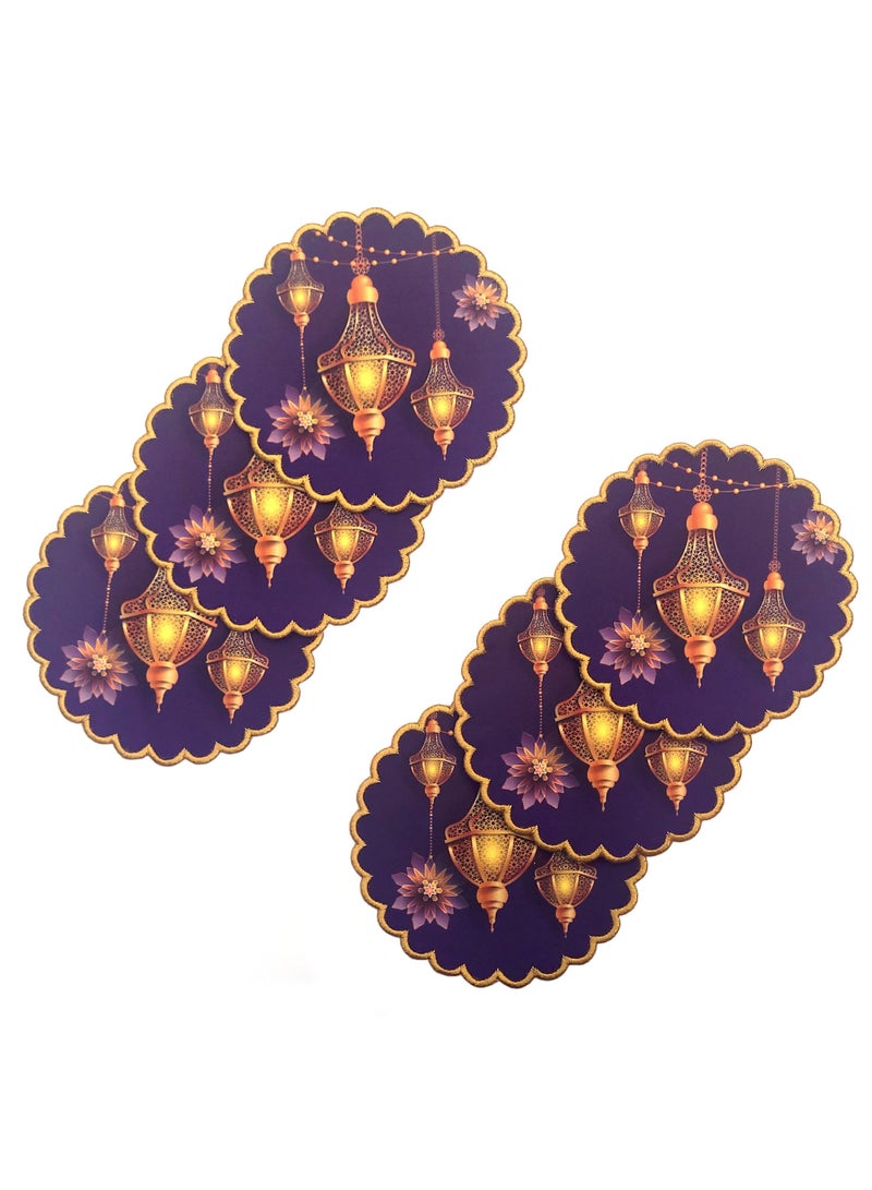 Alwan Ramadan Kareem Fabric Coaster Set of 6 - Image 1