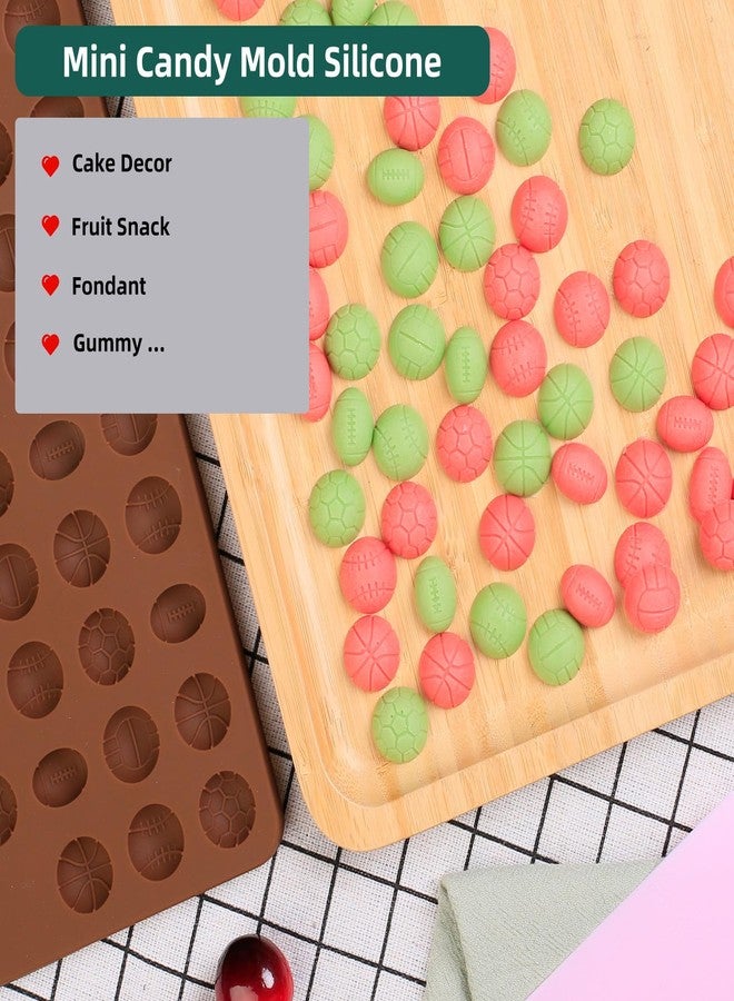 Amyandone Mini Sport Balls Silicone Mold - 94 Cavities Semi Sphere Balls Chocolate Candy Molds for Making Gummy/Fondant/Snack Biscuits/Cake Decor/Fruit Snack/Dog Treat/Sugar Craft (with a Scraper) - Image 3