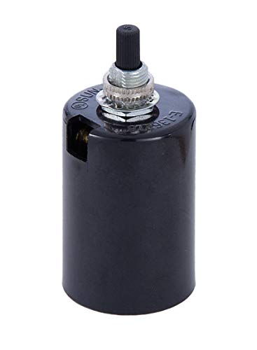 B&P Lamp Medium Base Phenolic Husk Socket with 2 Piece Bottom - Image 1