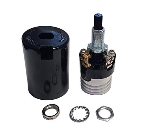 B&P Lamp Medium Base Phenolic Husk Socket with 2 Piece Bottom - Image 3