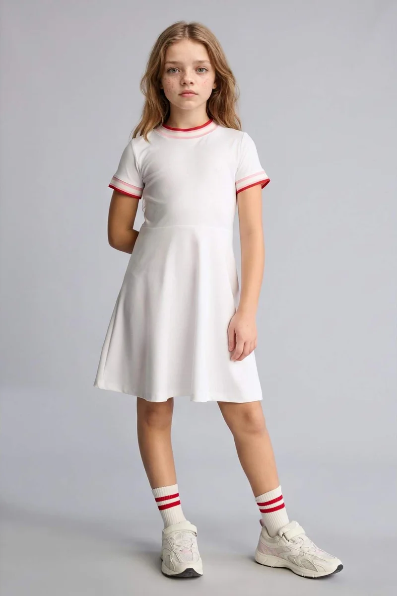 DeFacto Girl Half Sleeve Cotton Dress