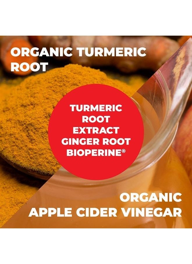 Vimerson Health - Apple Cider Vinegar Capsules with Turmeric Curcumin and Black Pepper - 95% Curcuminoids - Vegan Supplement for Joint Support and Digestive Health - Made with Organic Tumeric, Ginger Root and Bioperine - Image 1
