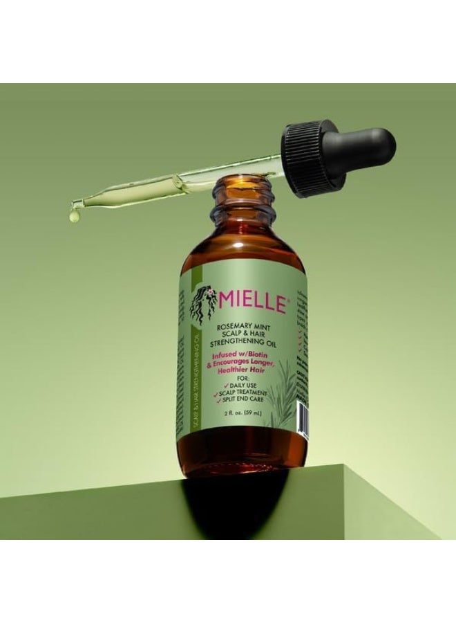 ميلي مايل أورجانيكس زيت إكليل الجبل والنعناع لتقوية فروة الرأس والشعر مع البيوتين – يعزز نمو الشعر ويغذي فروة الرأس ويقلل من التقصف – 59 مل - Image 3